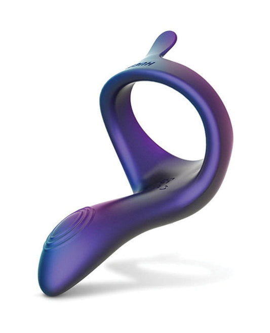 Doll Authority Anal Products Hueman Eclipse Cock Ring w/Vibrating Perineum - Purple