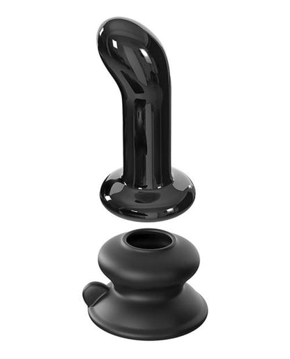Doll Authority Anal Products Icicles No. 84 Hand Blown Glass Vibrating Butt Plug W-remote - Black