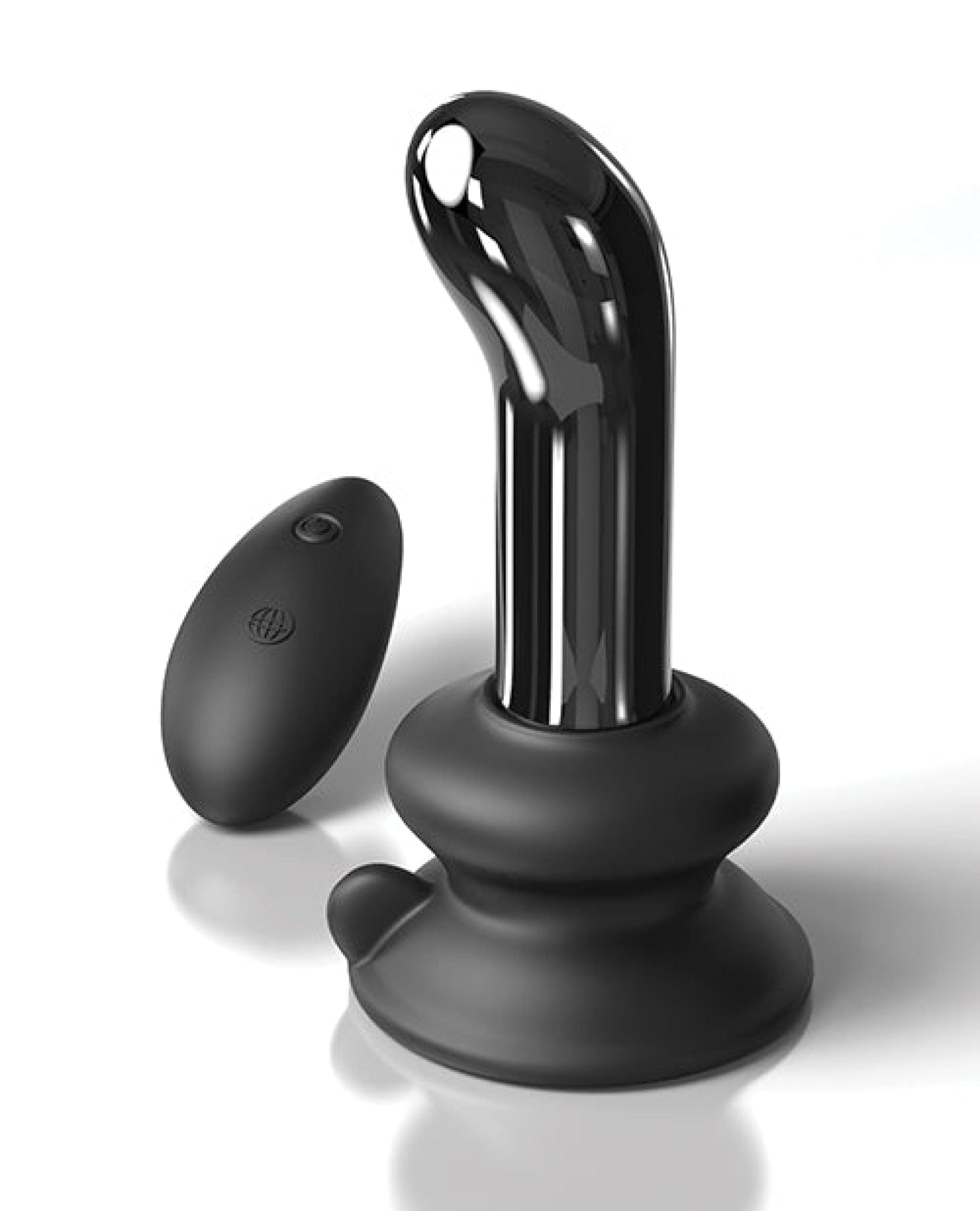 Doll Authority Anal Products Icicles No. 84 Hand Blown Glass Vibrating Butt Plug W-remote - Black