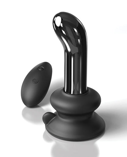 Doll Authority Anal Products Icicles No. 84 Hand Blown Glass Vibrating Butt Plug W-remote - Black