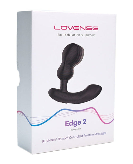 Doll Authority Anal Products Lovense Edge 2 Flexible Prostate Massager - Black