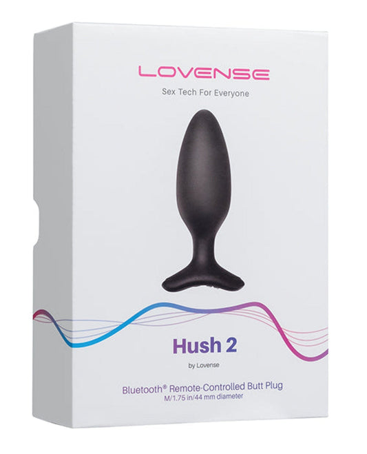 Doll Authority Anal Products Lovense Hush 2 1.75" Butt Plug - Black