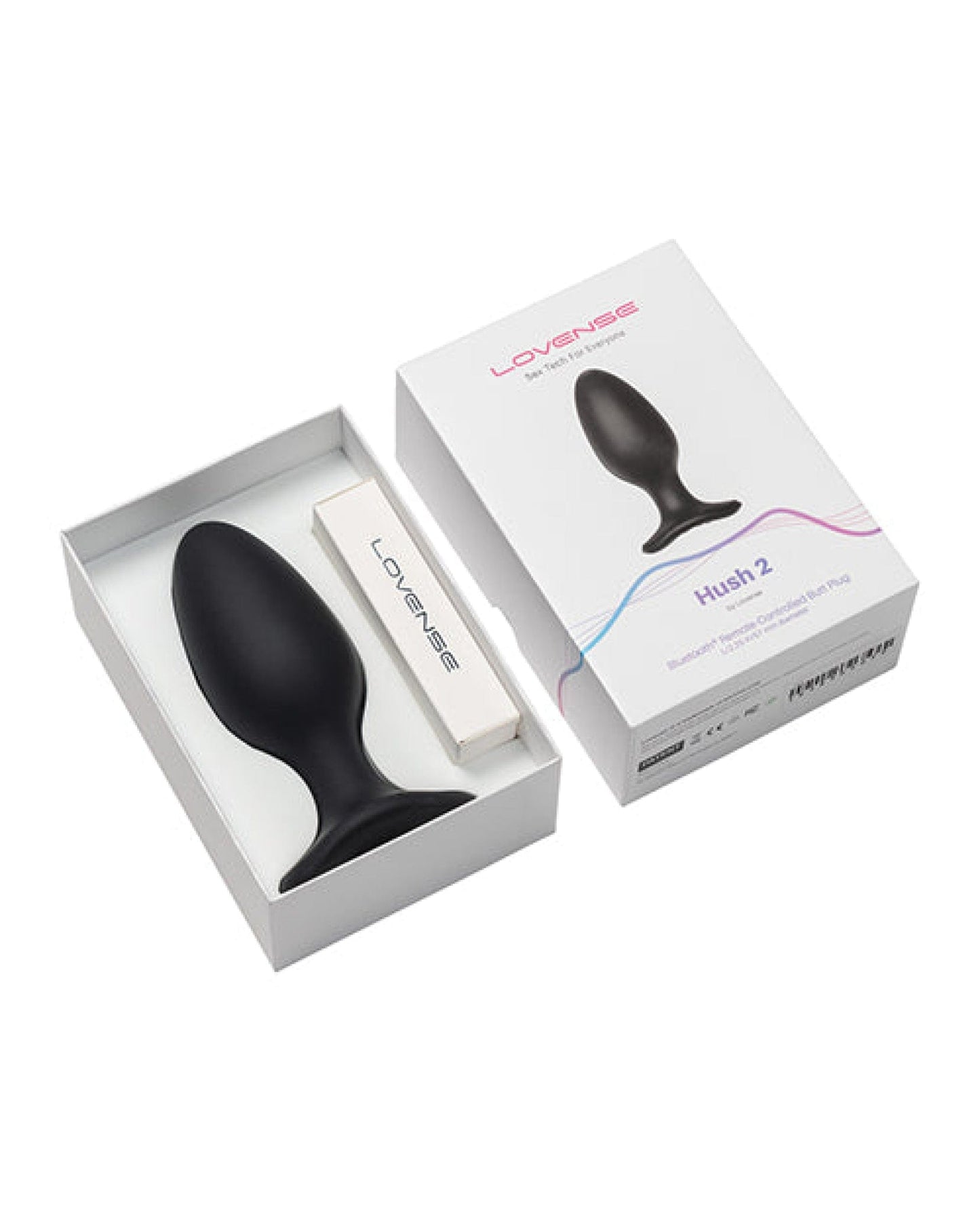 Doll Authority Anal Products Lovense Hush 2 2.25" Butt Plug - Black