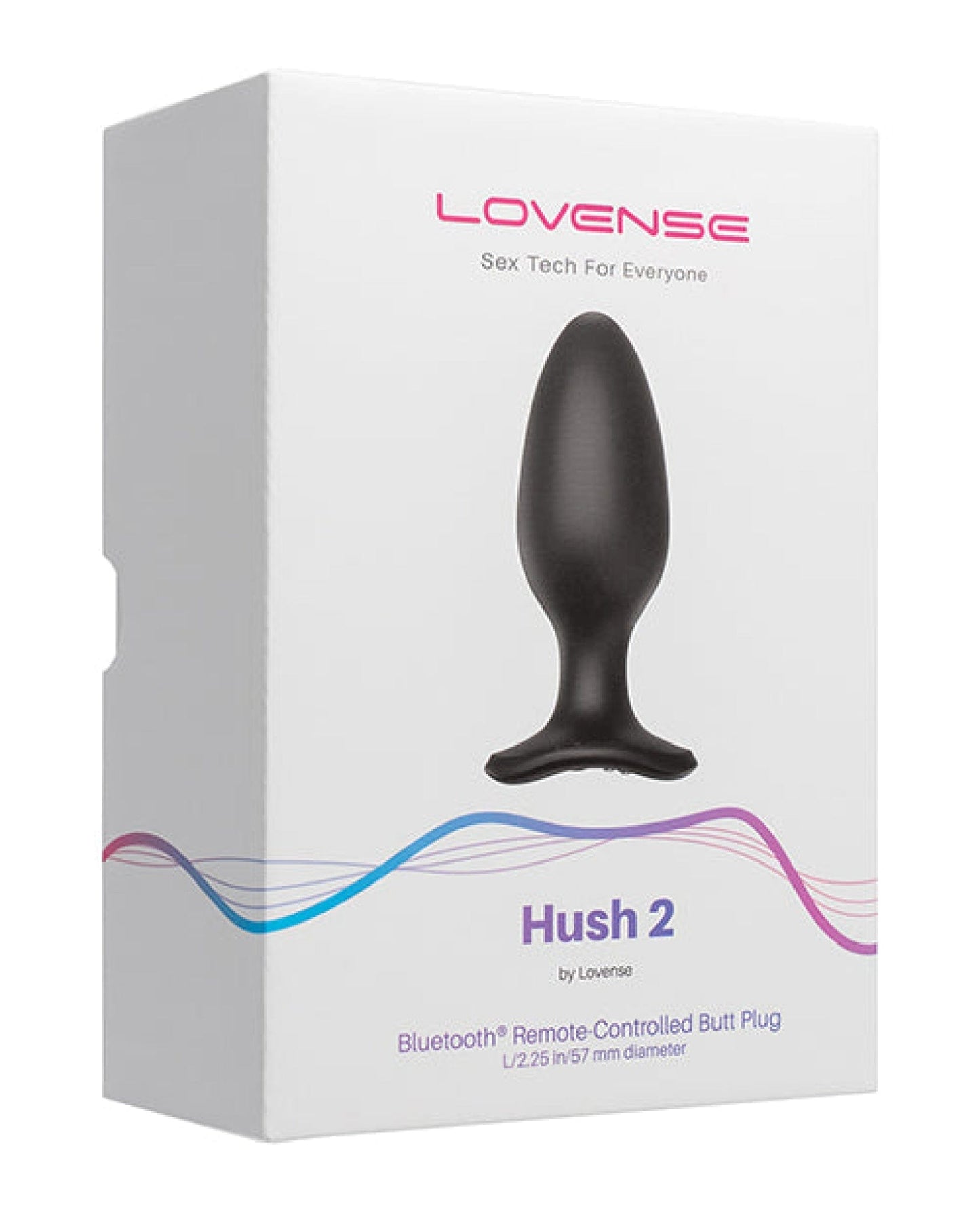 Doll Authority Anal Products Lovense Hush 2 2.25" Butt Plug - Black