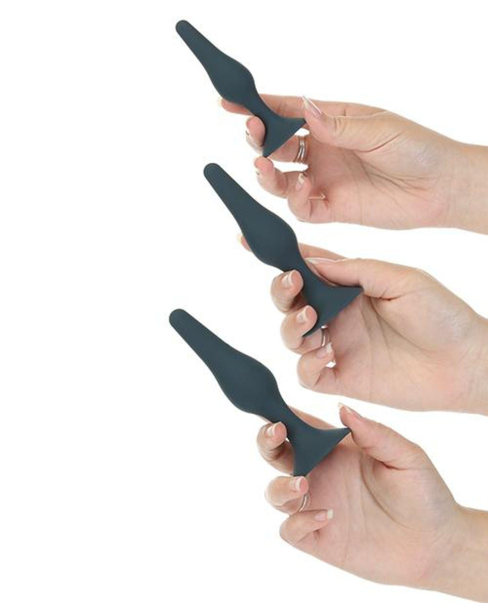 Doll Authority Anal Products Lux Active Equip Silicone Anal Training Kit - Dark Blue