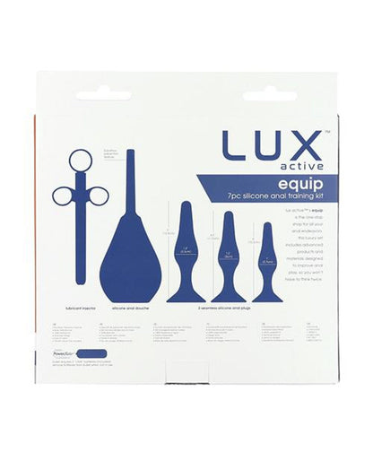 Doll Authority Anal Products Lux Active Equip Silicone Anal Training Kit - Dark Blue