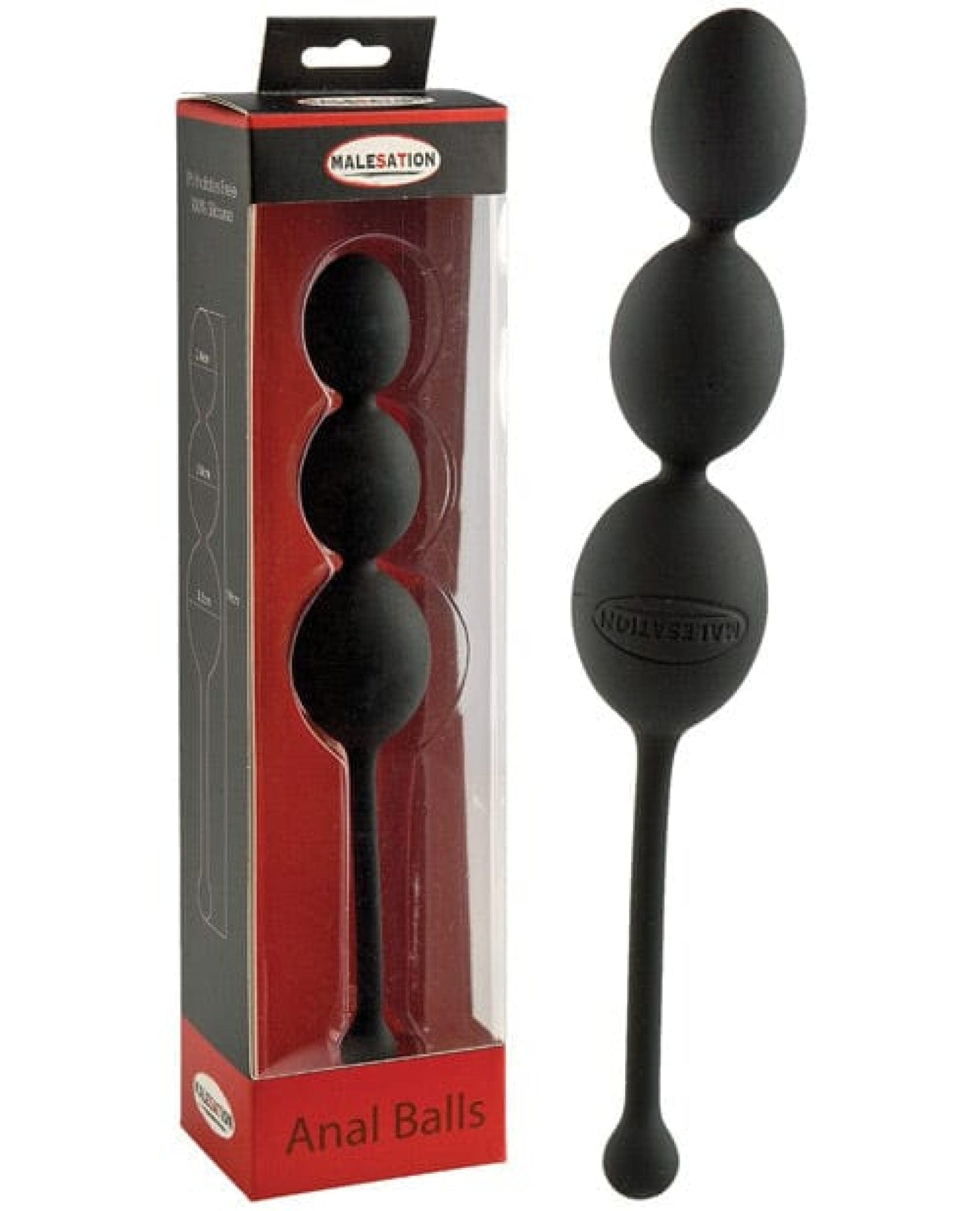 Doll Authority Anal Products Malesation Anal Balls - Black