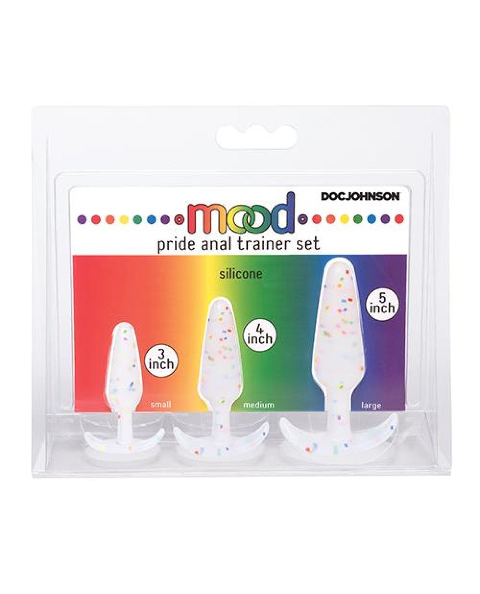 Doll Authority Anal Products Mood Pride Anal Trainer Set - Multi Colored Set Of 3