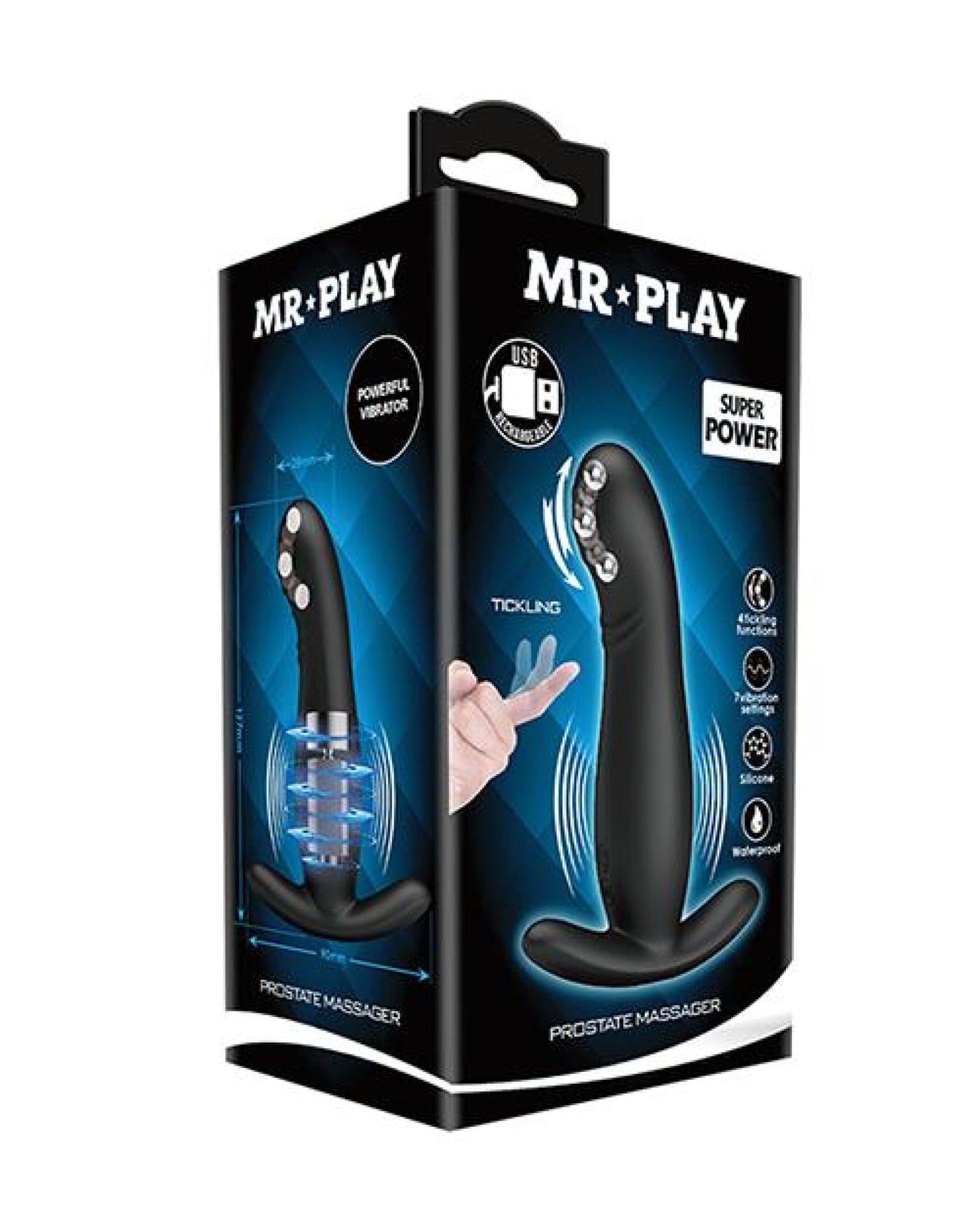 Doll Authority Anal Products Mr. Play Rolling Bead Prostate Massager - Black