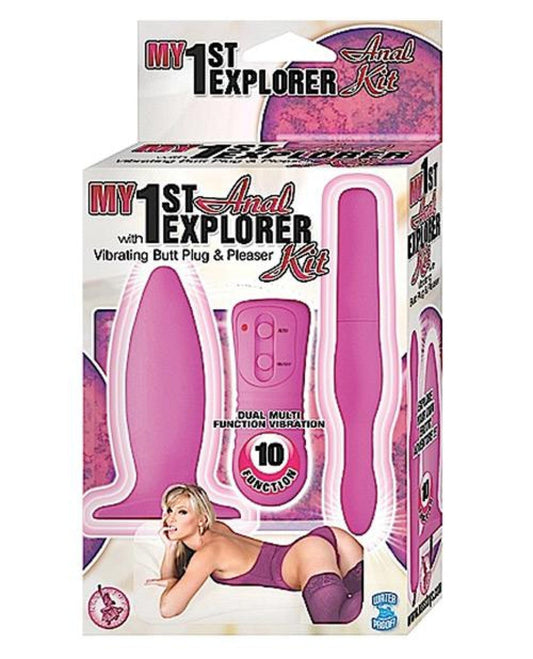 Doll Authority Anal Products Pink My 1st Anal Explorer Kit Vibrating Butt Plug And Please