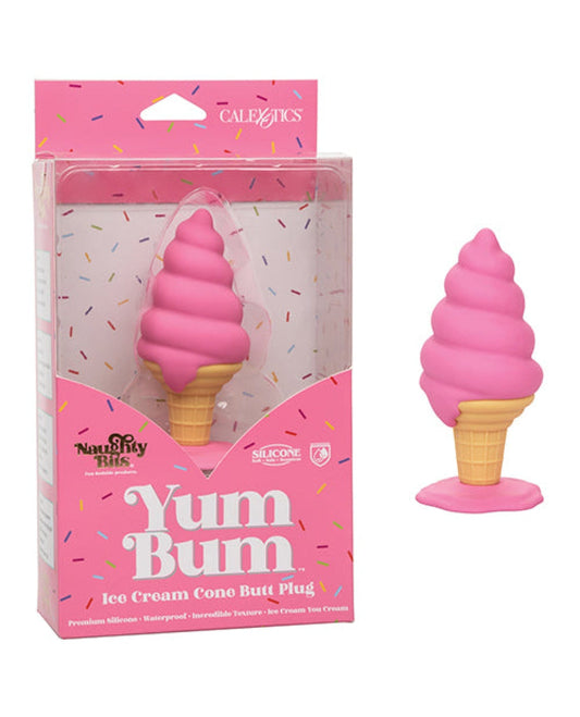 Doll Authority Anal Products Naughty Bits Yum Bum Ice Cream Cone Butt Plug - Pink