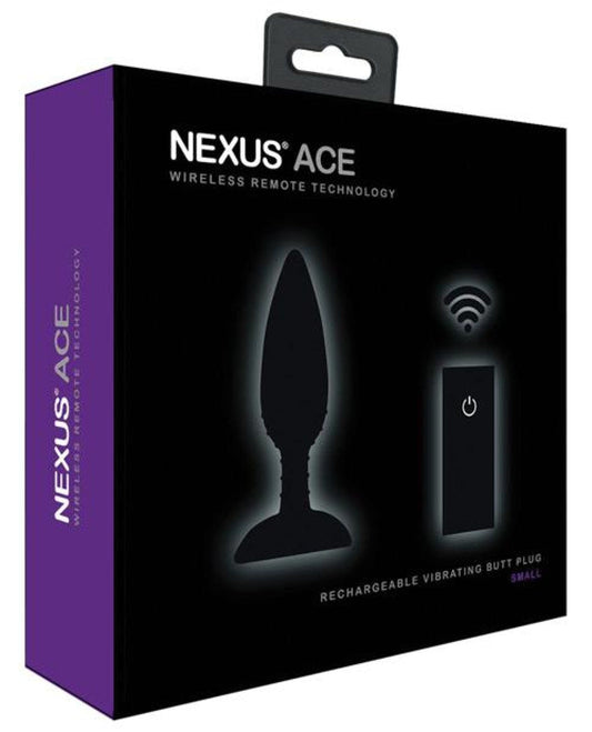 Doll Authority Anal Products Nexus Ace Remote Control Butt Plug Small - Black