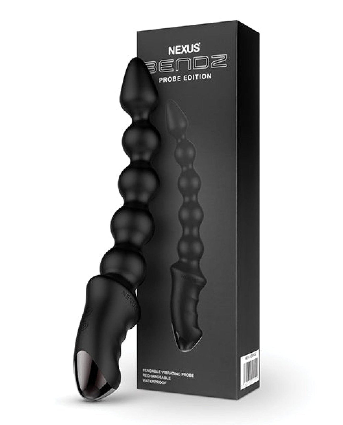 Doll Authority Anal Products Nexus Bendz Bendable Vibrating Probe - Black