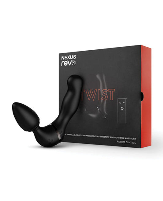 Doll Authority Anal Products Nexus Revo Twist Rotating & Vibrating Massager - Black