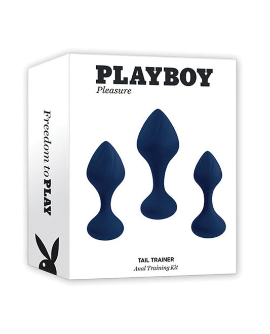Doll Authority Anal Products Playboy Pleasure Tail Trainer Anal Training Kit - Navy