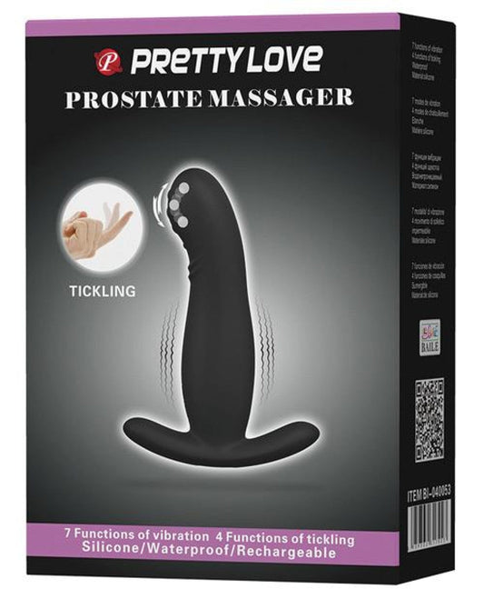 Doll Authority Anal Products Pretty Love Eudora Vibrating Prostate Massager 7 Function - Black
