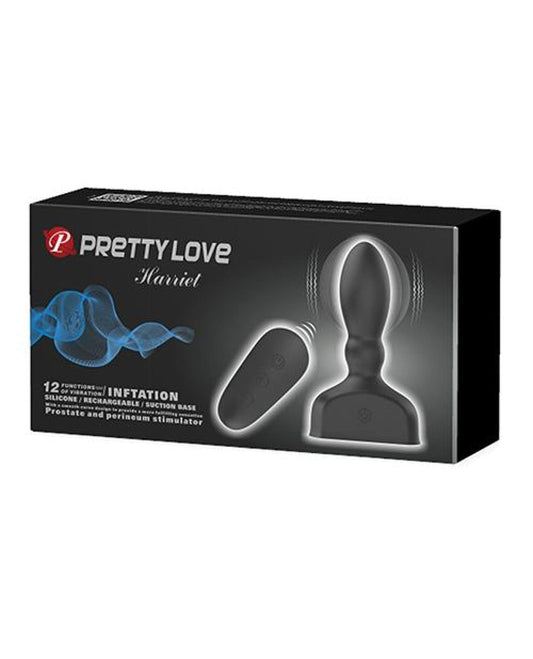 Doll Authority Anal Products Pretty Love Harriet Inflating Butt Plug - Black