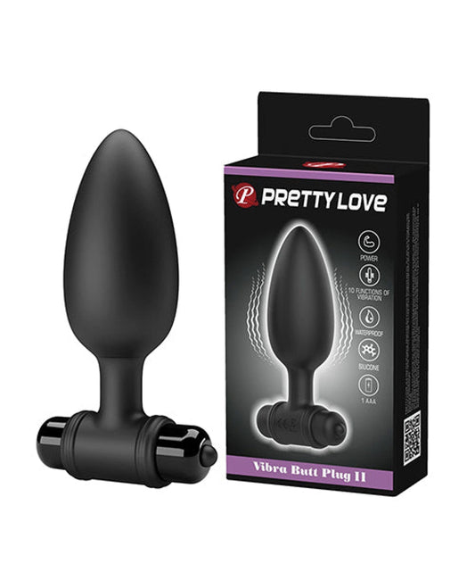 Doll Authority Anal Products Pretty Love Vibra Butt Plug Ii - Black