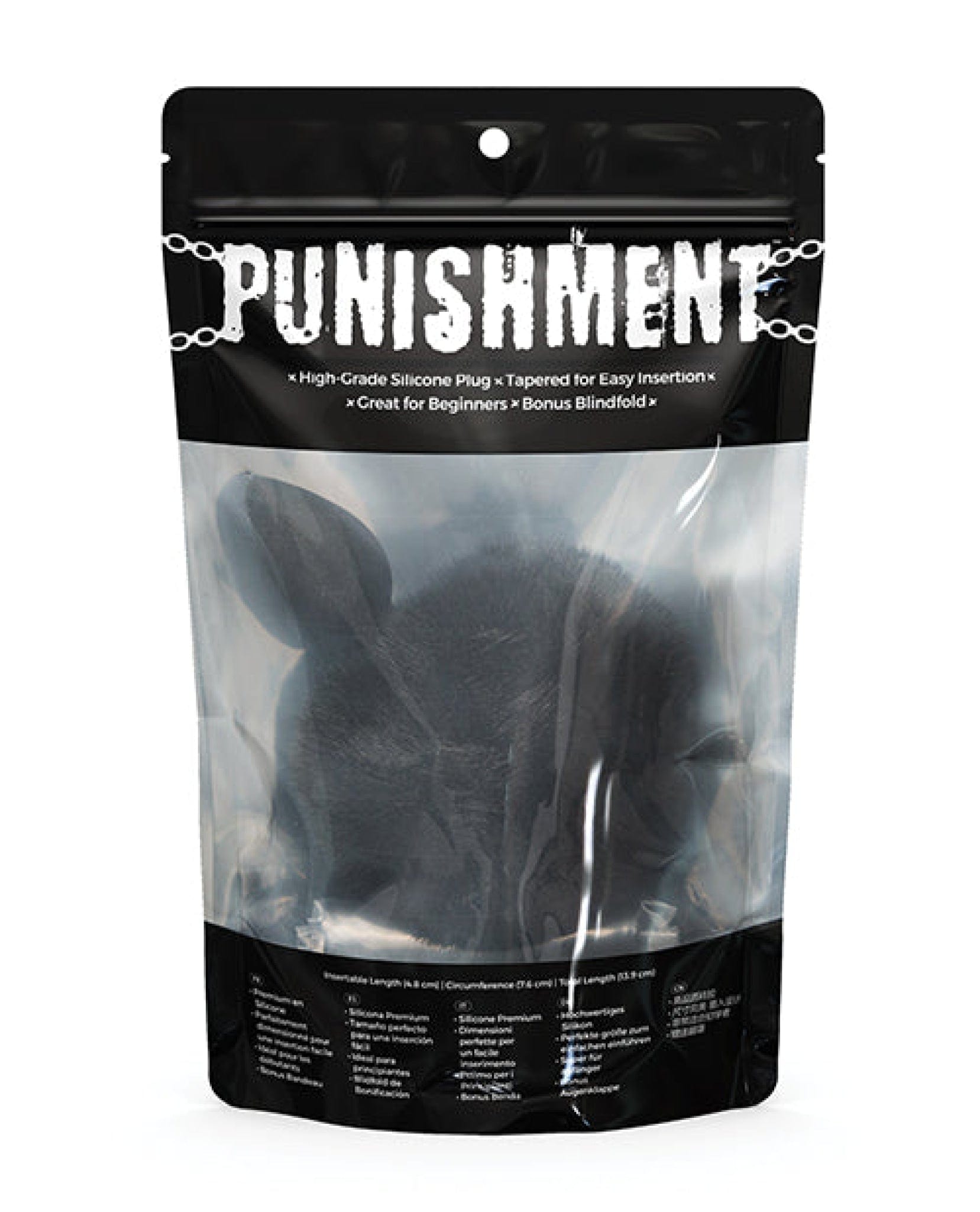 Doll Authority Anal Products Punishment Bunny Tail Butt Plug - Black