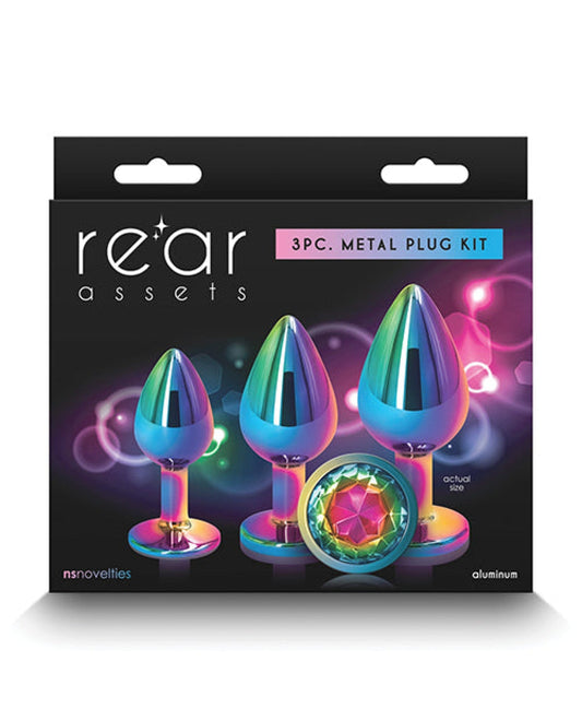 Doll Authority Anal Products Rear Assets Rainbow Gem Anal Trainer Kit - Multi Color