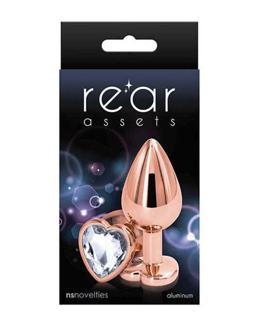 Doll Authority Anal Products Clear Rear Assets Rose Gold Heart Medium -
