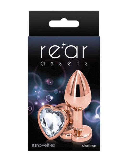 Doll Authority Anal Products Clear Rear Assets Rose Gold Heart Small