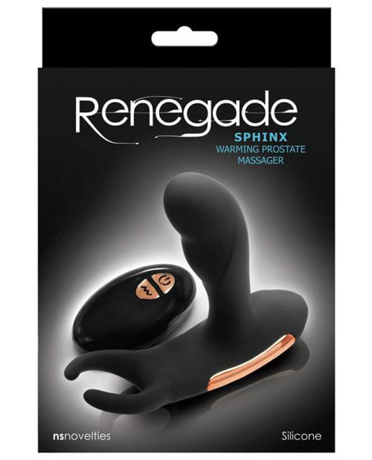 Doll Authority Anal Products Renegade Sphinx Warming Prostate Massager - Black