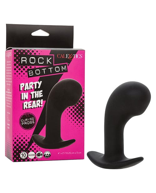 Doll Authority Anal Products Rock Bottom Curved Prostate Probe - Black