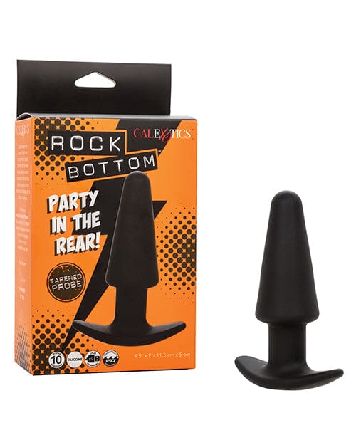 Doll Authority Anal Products Rock Bottom Tapered Anal Probe - Black