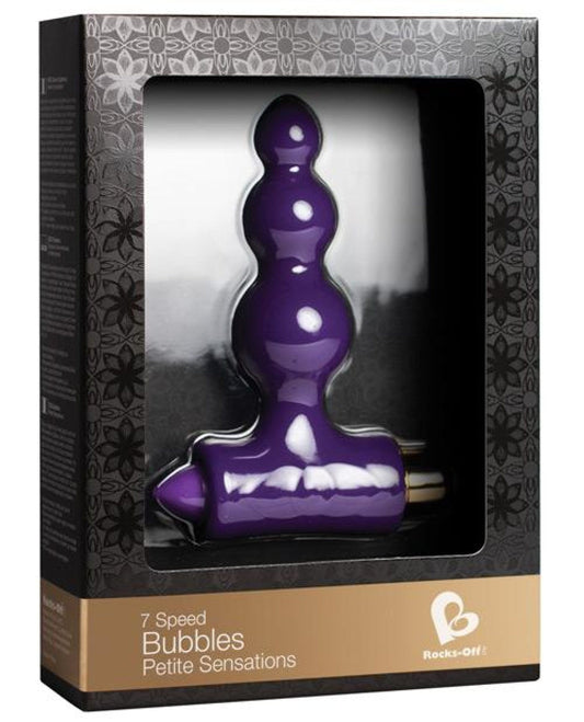 Doll Authority Anal Products Rocks Off Petite Sensations Bubbles - 7 Speed Purple