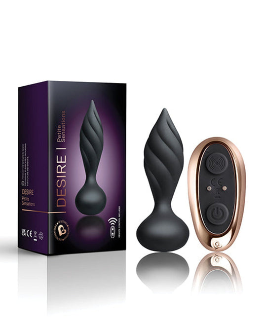 Doll Authority Anal Products Black Rocks Off Petite Sensations Desire Plug W/remote -