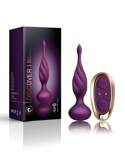 Doll Authority Anal Products Purple Rocks Off Petite Sensations Discover Plug W/remote
