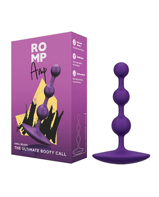 Doll Authority Anal Products Romp Amp Flexible Anal Beads - Violet