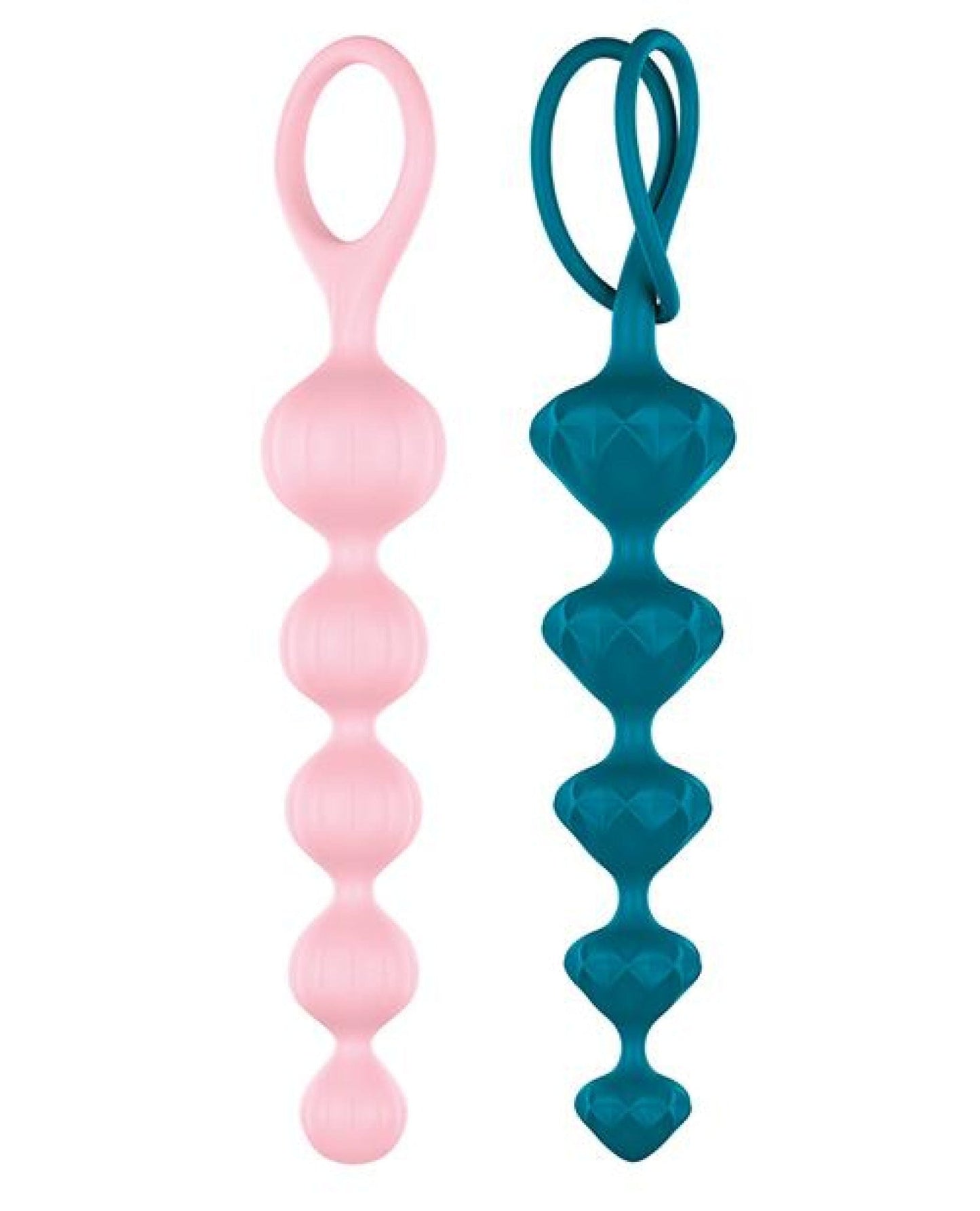 Doll Authority Anal Products Blue & Pink Satisfyer Soft Silicone Beads