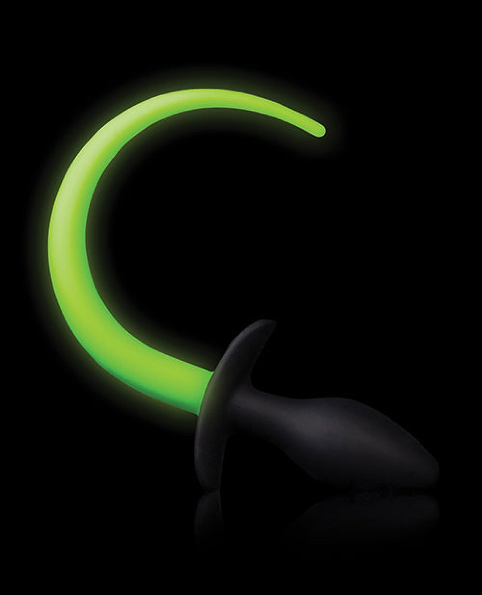Doll Authority Anal Products Shots Ouch Puppy Tail Plug - Glow In The Dark
