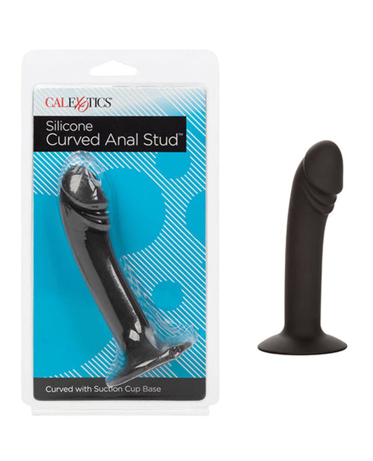 Doll Authority Anal Products Silicone Curved Anal Stud - Black