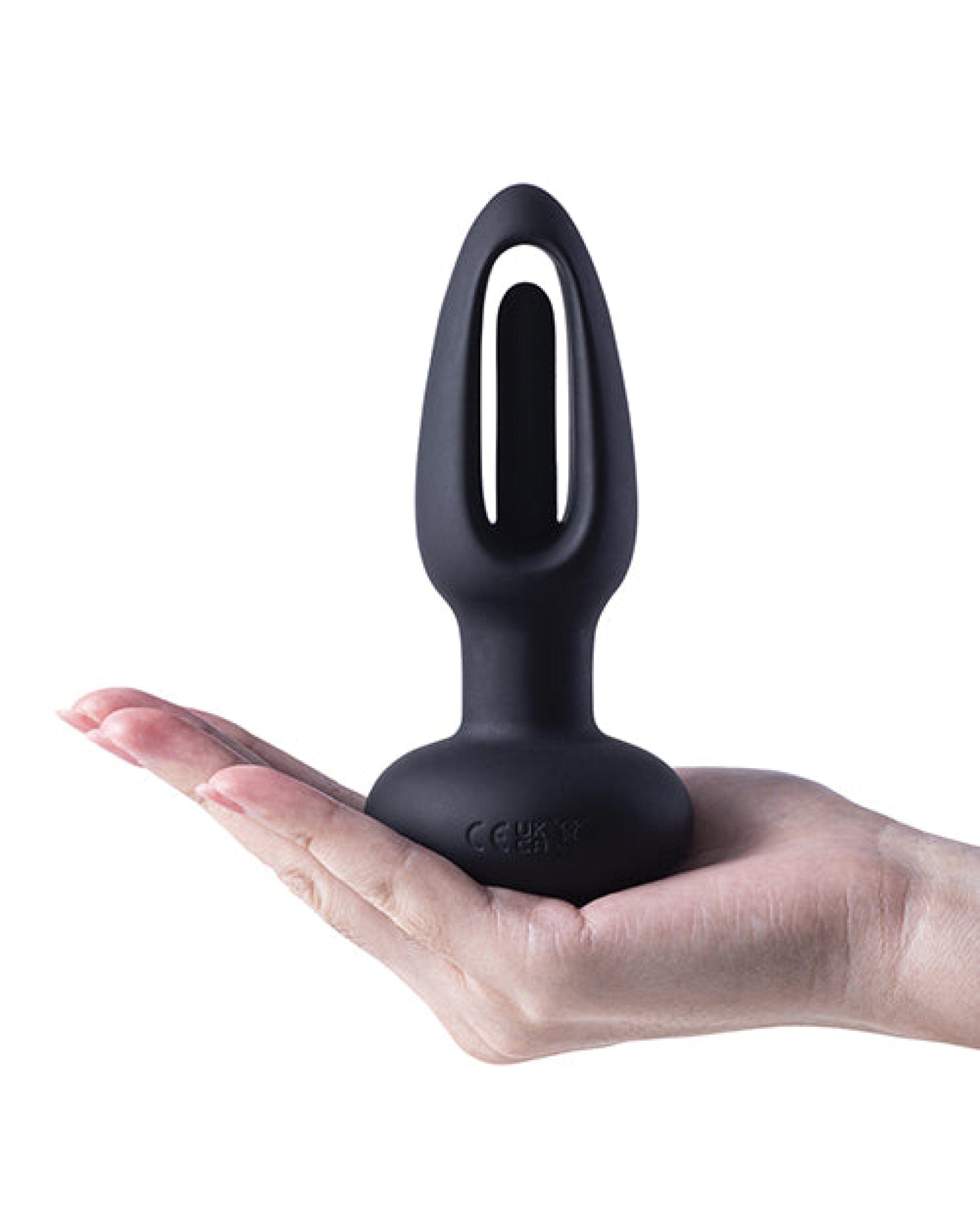 Doll Authority Anal Products Snuggy Flapping Anal Plug Vibrator- Black