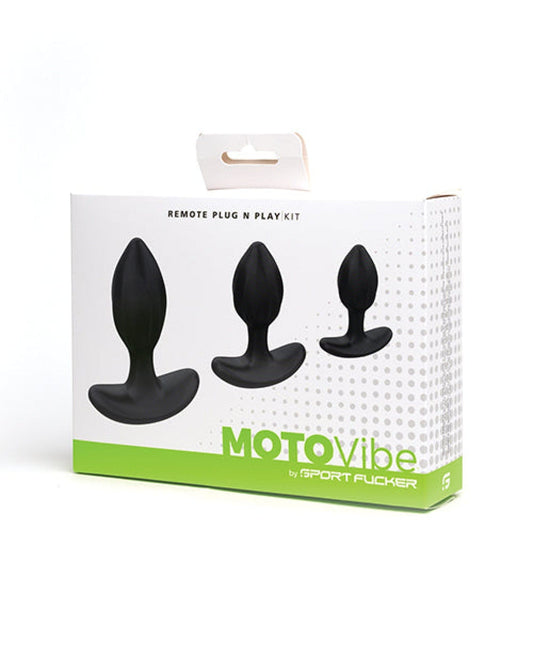 Doll Authority Anal Products Sport Fucker Motovibe Plug N Play Kit - Black