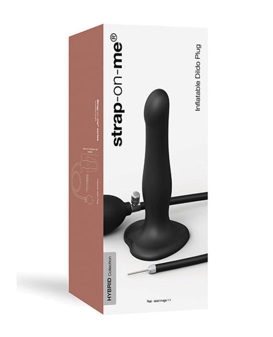 Doll Authority Anal Products Strap On Me Inflatable Dildo Plug - Black
