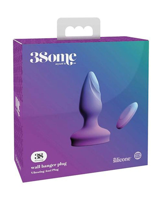 Doll Authority Anal Products Threesome Wall Banger Plug - Purple