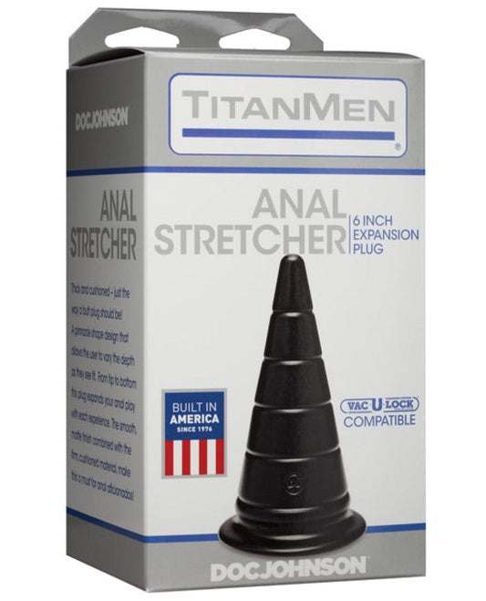 Doll Authority Anal Products Titanmen 6" Anal Stretcher - Black