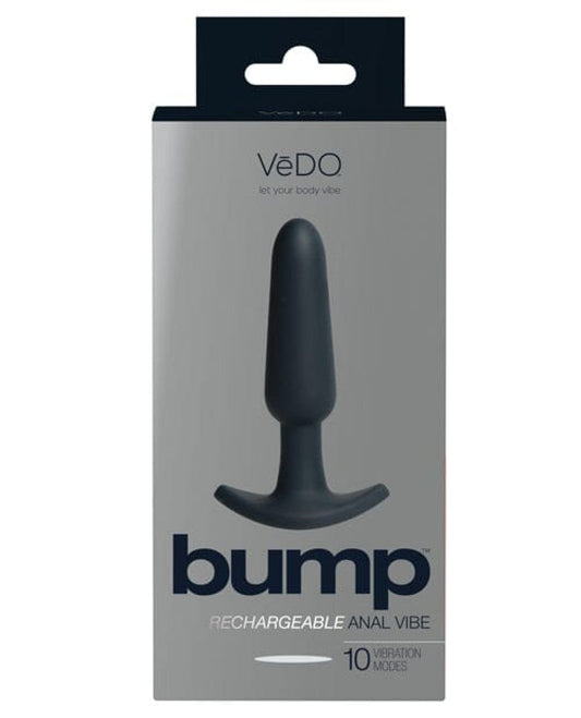 Doll Authority Anal Products Black Vedo Bump Rechargeable Anal Vibe