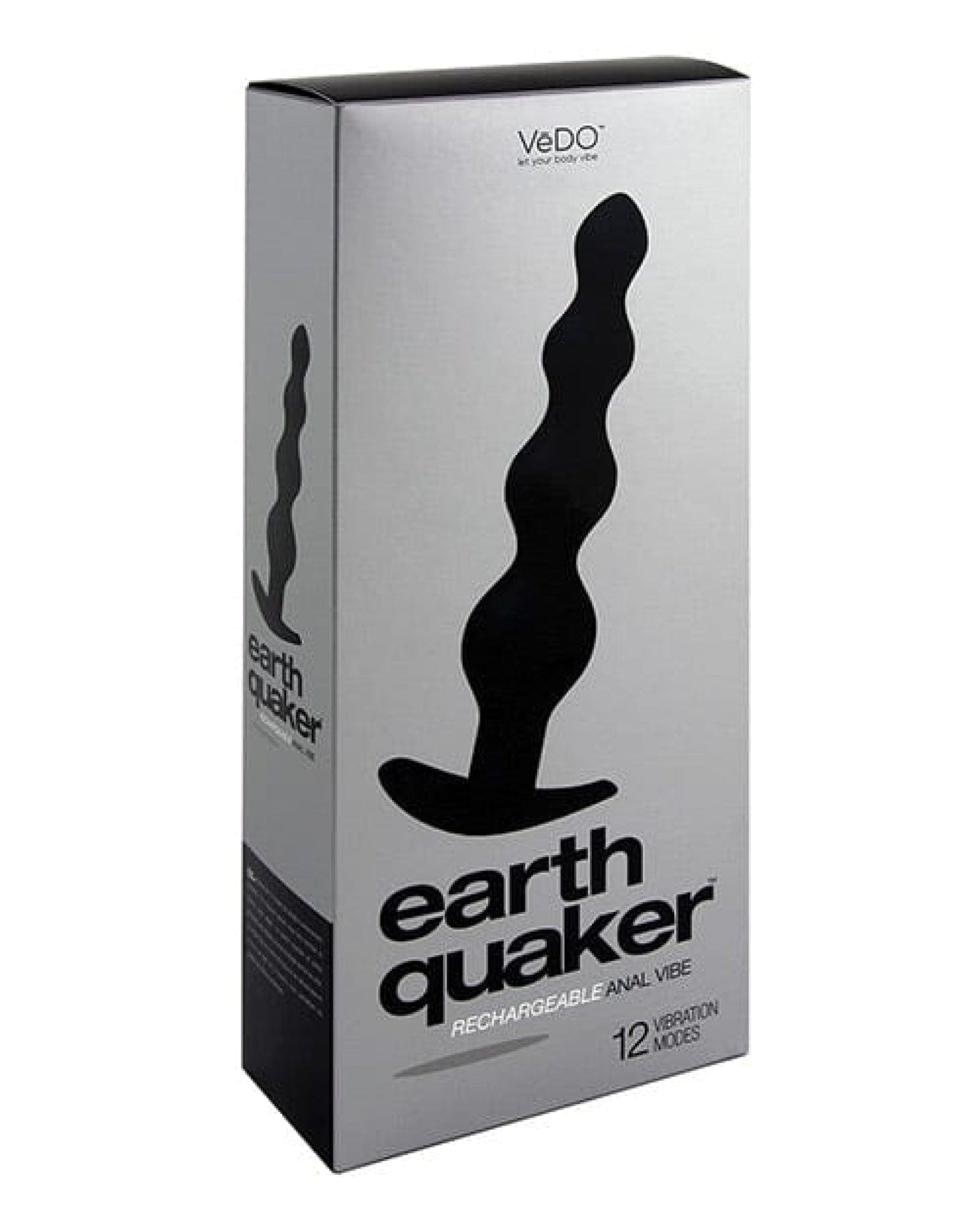 Doll Authority Anal Products Vedo Earth Quaker Anal Vibe - Just Black