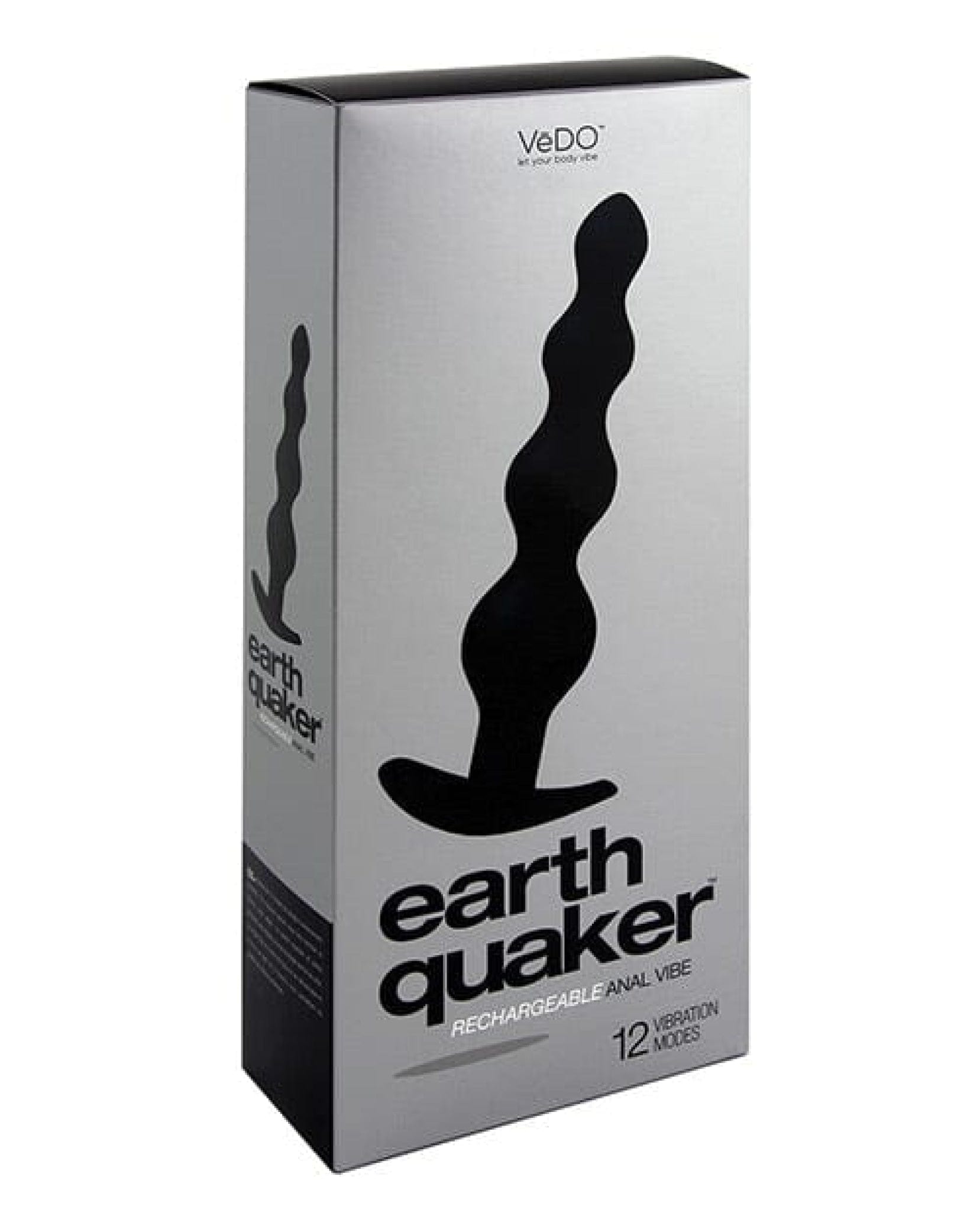 Doll Authority Anal Products Vedo Earth Quaker Anal Vibe - Just Black