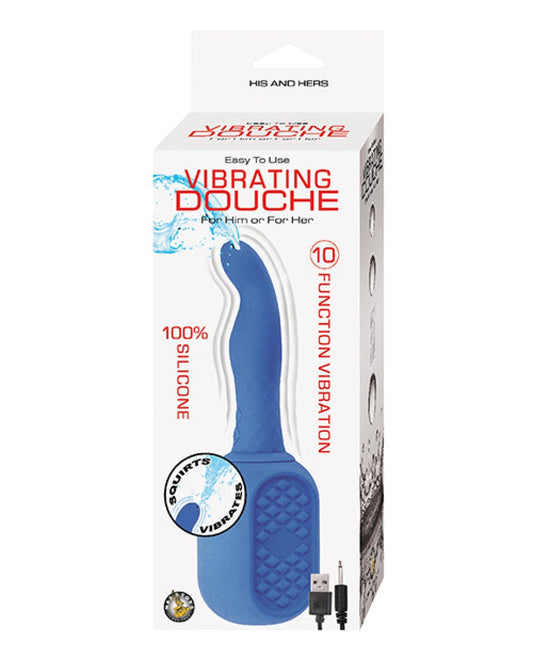Doll Authority Anal Products Vibrating Douche - Blue