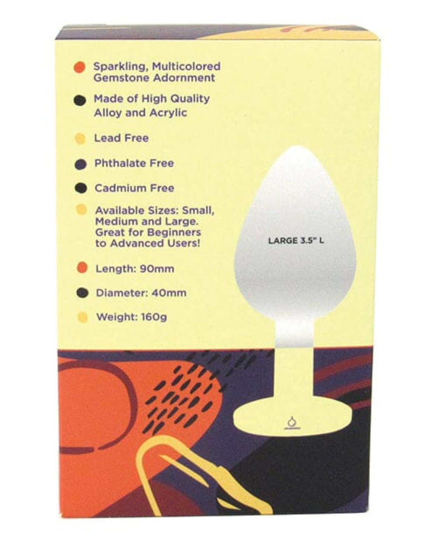 Doll Authority Anal Products Voodoo Walk Large Metal Plug - Silver