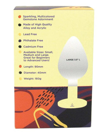 Doll Authority Anal Products Voodoo Walk Large Metal Plug - Silver