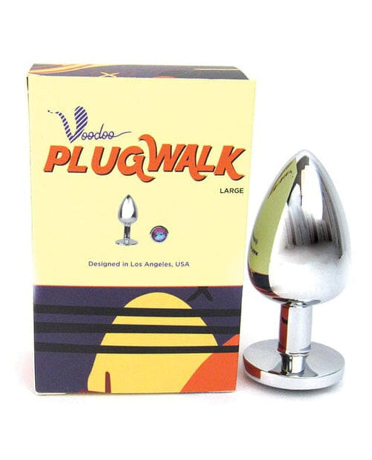 Doll Authority Anal Products Voodoo Walk Large Metal Plug - Silver