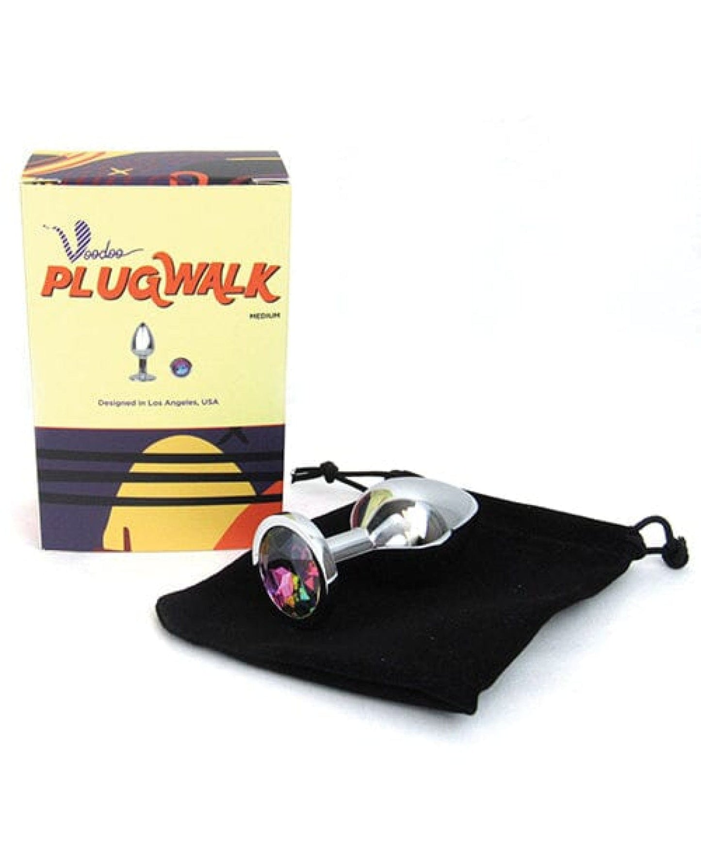 Doll Authority Anal Products Voodoo Walk Medium Metal Plug - Silver