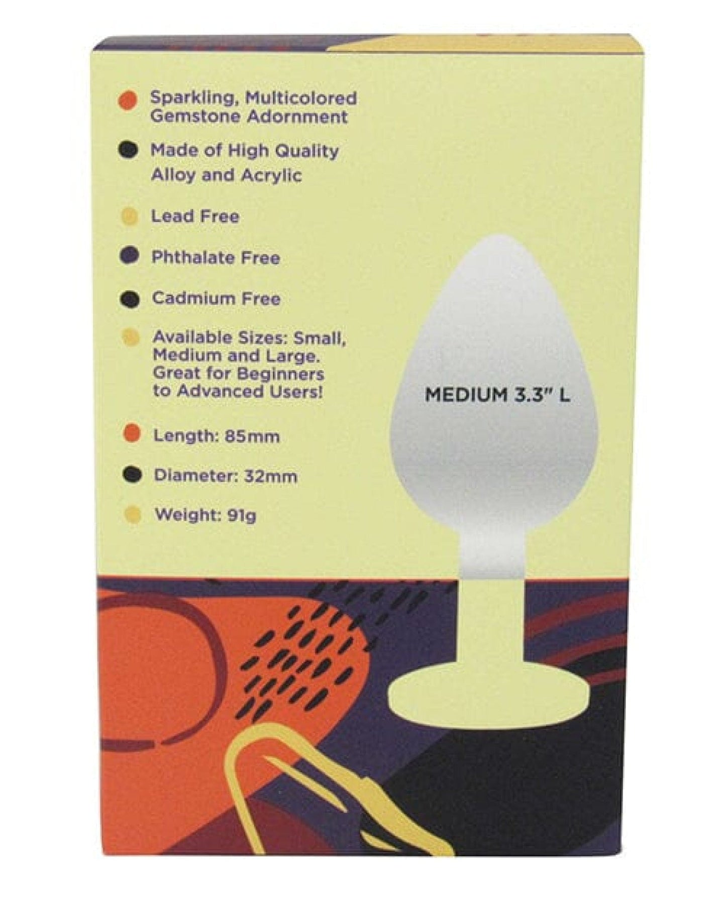 Doll Authority Anal Products Voodoo Walk Medium Metal Plug - Silver